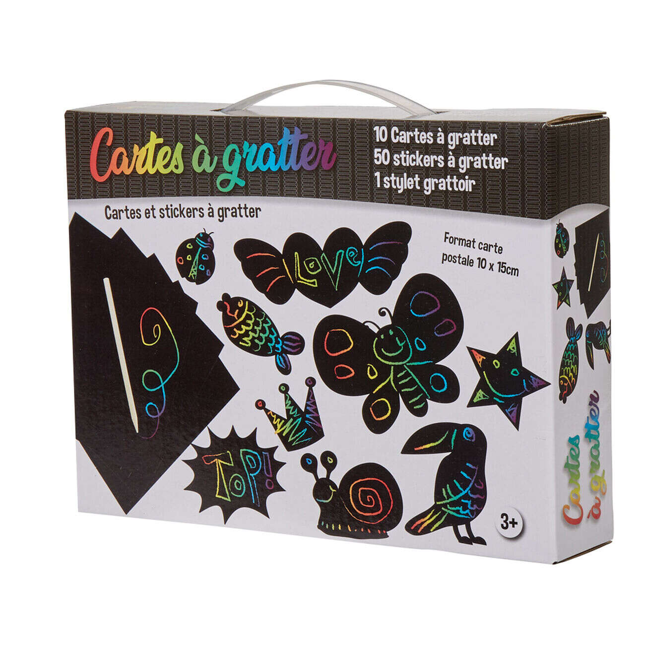 Cartes à gratter art créatif enfant
