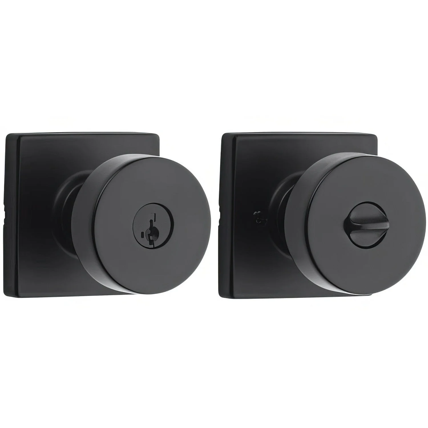 Kwikset 740PSKSQT Pismo Keyed Entry Door Knob with Square Rose - TA Screen Specialist, Inc.