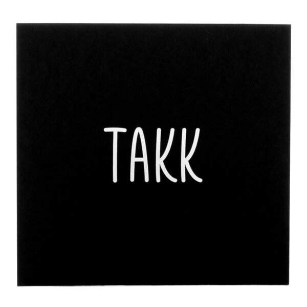 Kort 8x8 cm TAKK