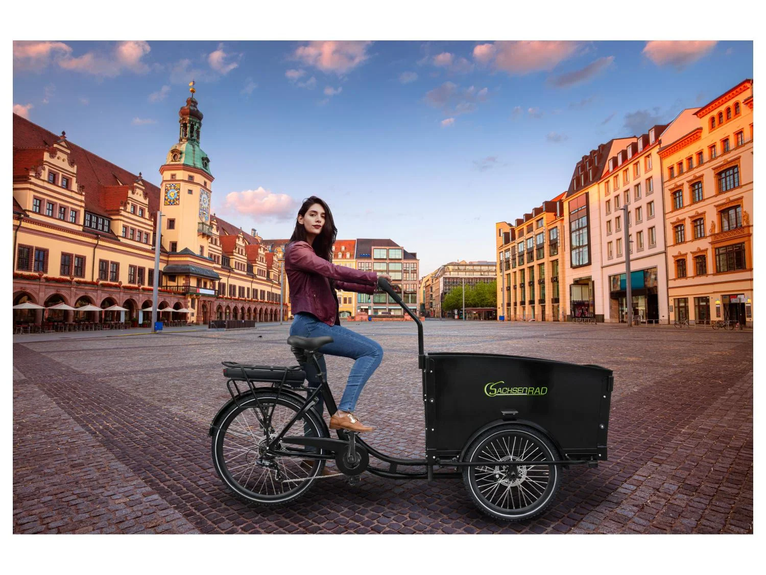 SachsenRad Velo cargo lectrique T1 Grand Trunk