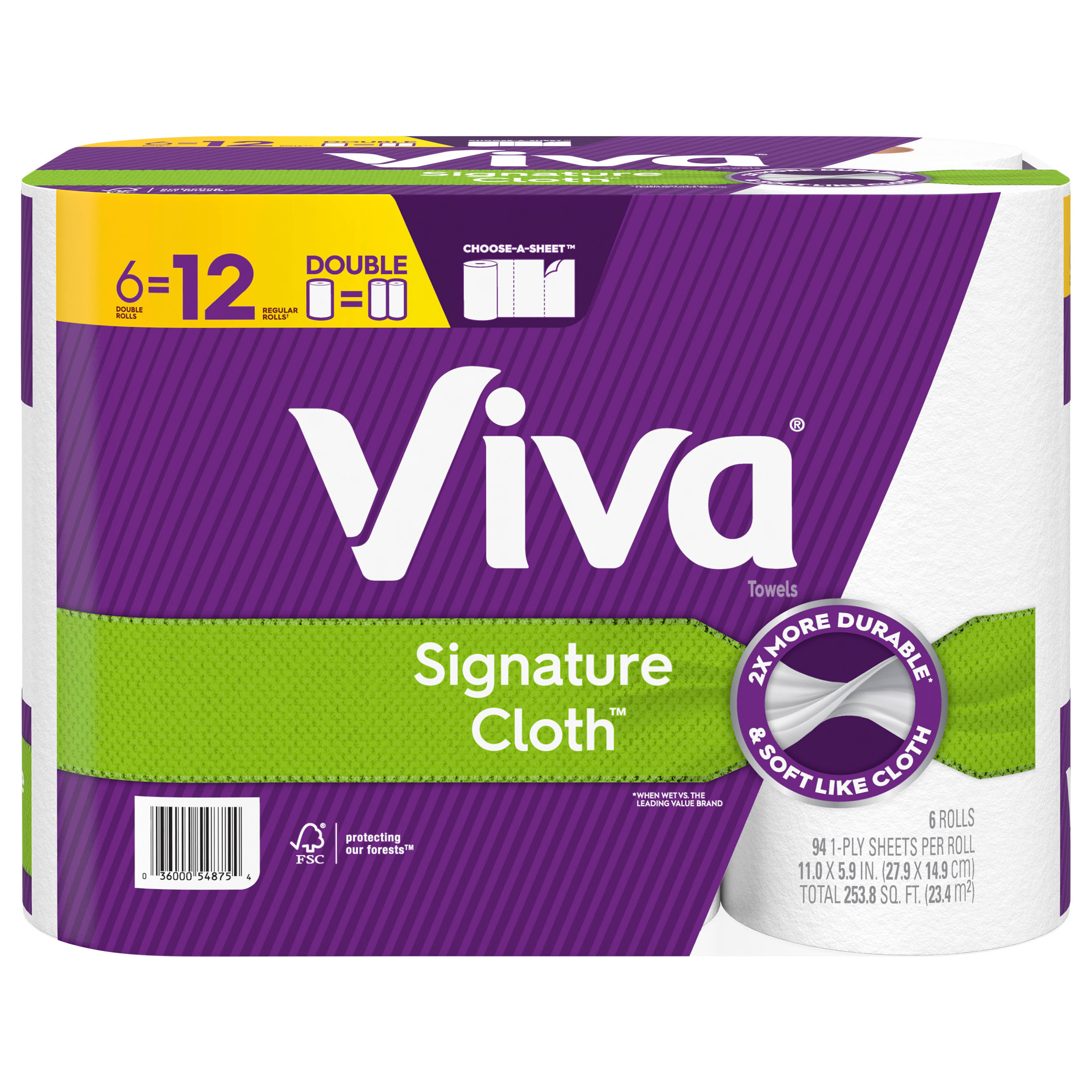 Viva Signature Cloth Choose-A-Sheet Paper Towel 94 Sheets per Roll (6 ct) | Acme