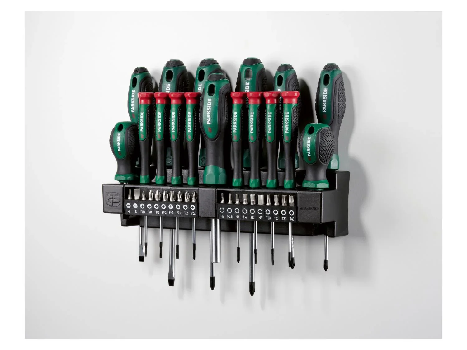 PARKSIDE Set de tournevis et embouts, 37 pices