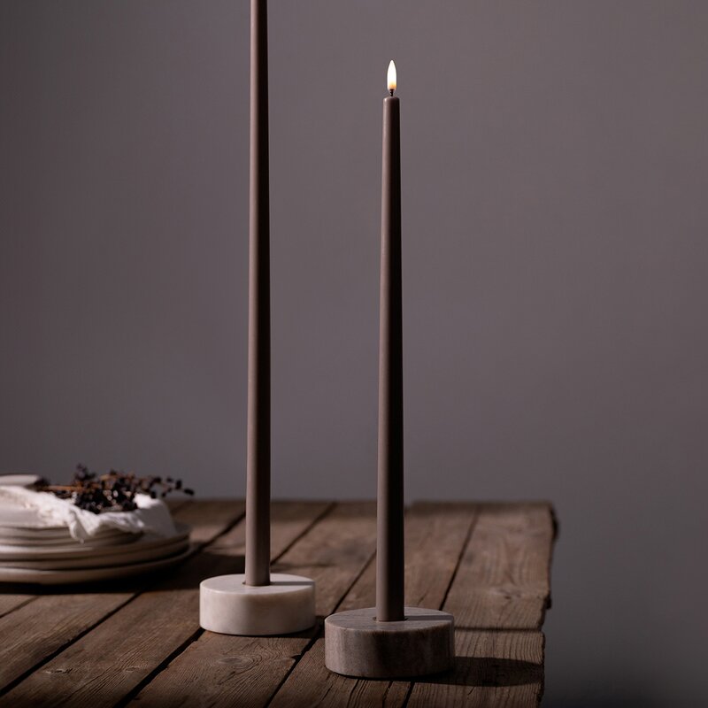 Taper Candles Led kronelys 2,3x55 cm 1 stk sandstone