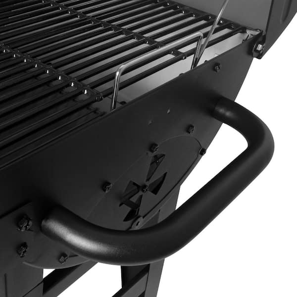 Double Play 1,260 sq , in 3 Burner Gas and Charcoal Grill in Black Image 7