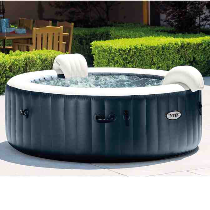Spa gonflable rond Intex 6 personnes 170 - Jet Vinyl bleu foncé
