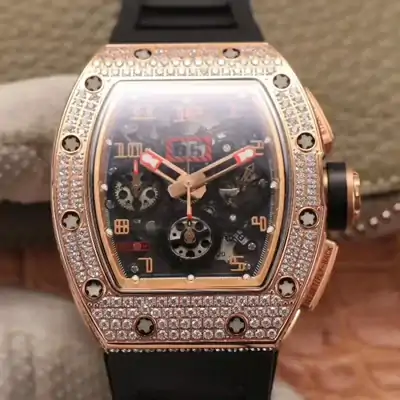 Richard Mille RM011 RG / 5423 Felipe Massa KV Factory Rose Gold Diamond Bezel