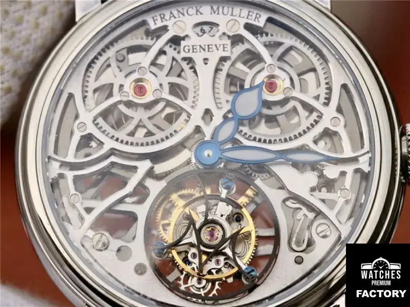 Franck Muller Giga Tourbillon 7048 T G SQT BR Silver Skeleton Dial