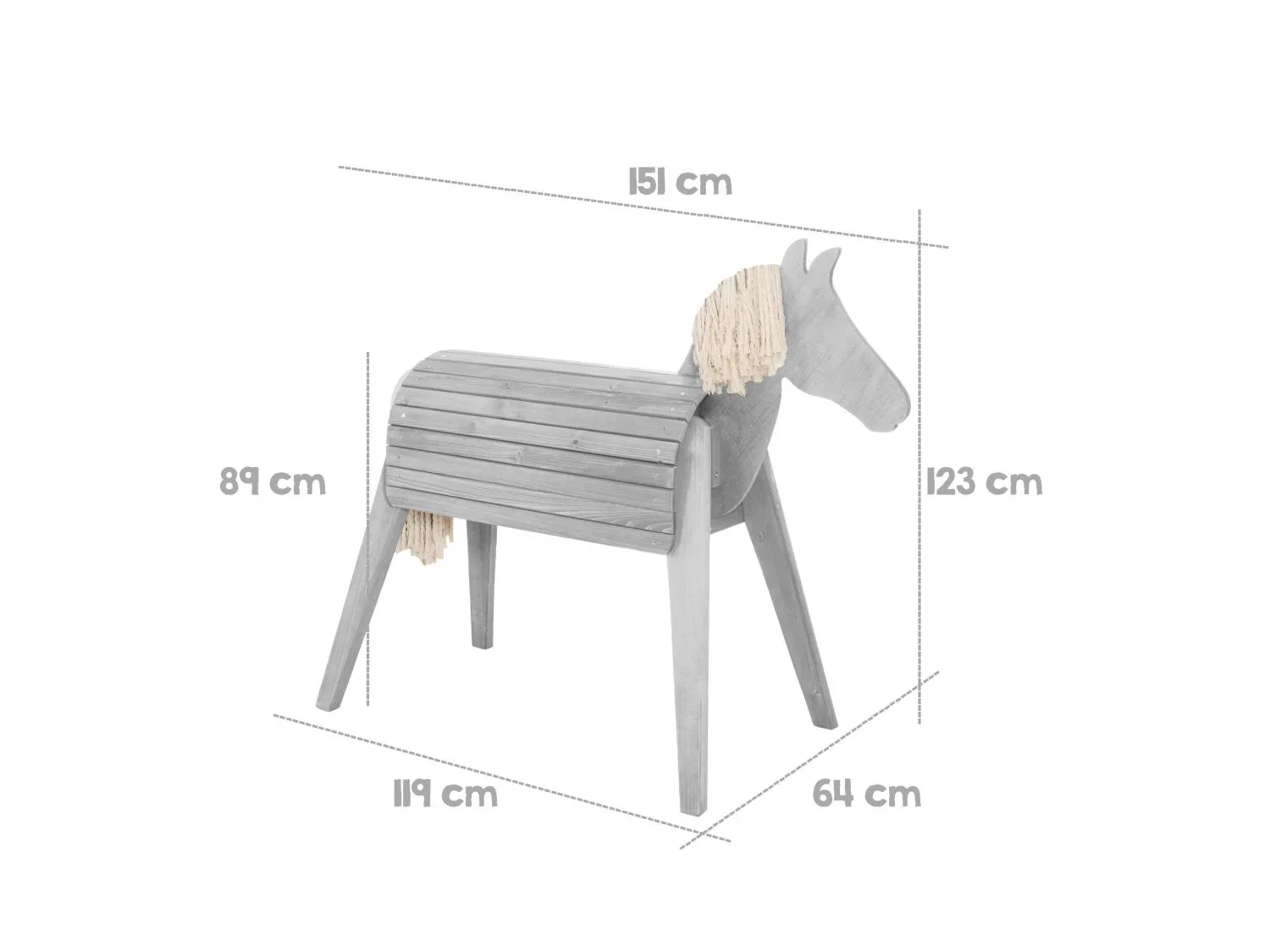 roba Cheval de jeu en bois