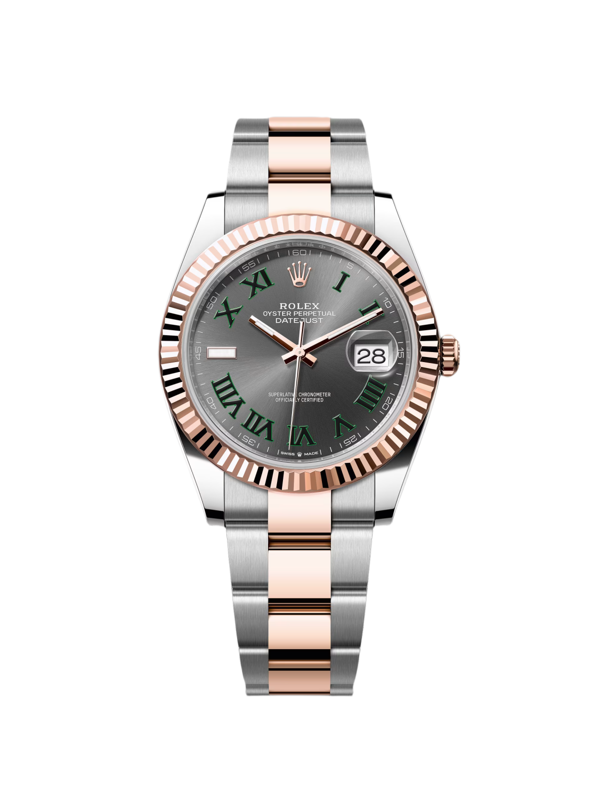 【Super Clone】RLX Datejust 41mm 126331 Oyster Band Steel and Everose Gold Men’s Watch