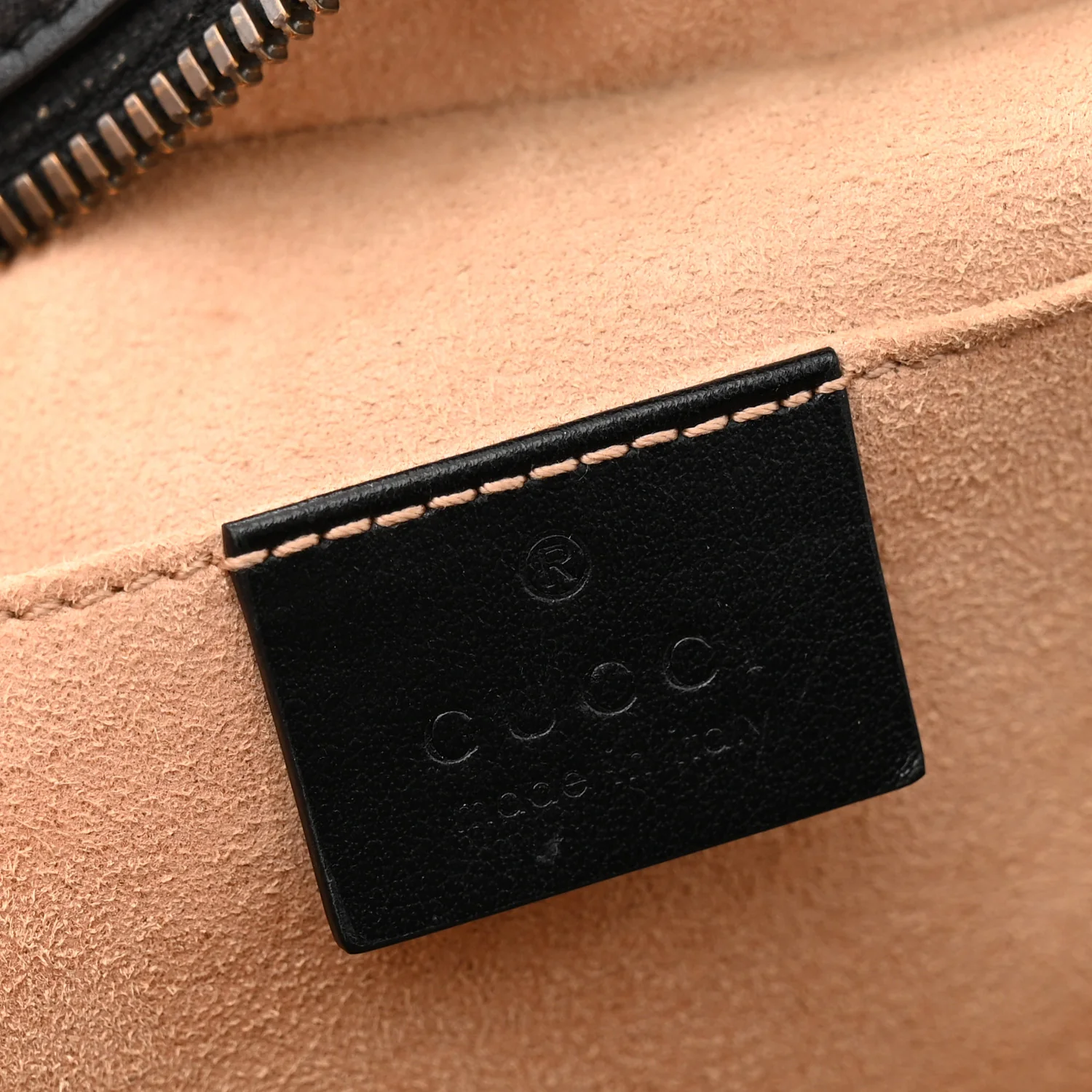 Calfskin Matelasse Small GG Marmont Chain Shoulder Bag Black