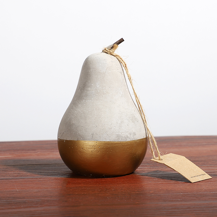 Modern Creative Fruit Shape Ornament Cement Home Decoration