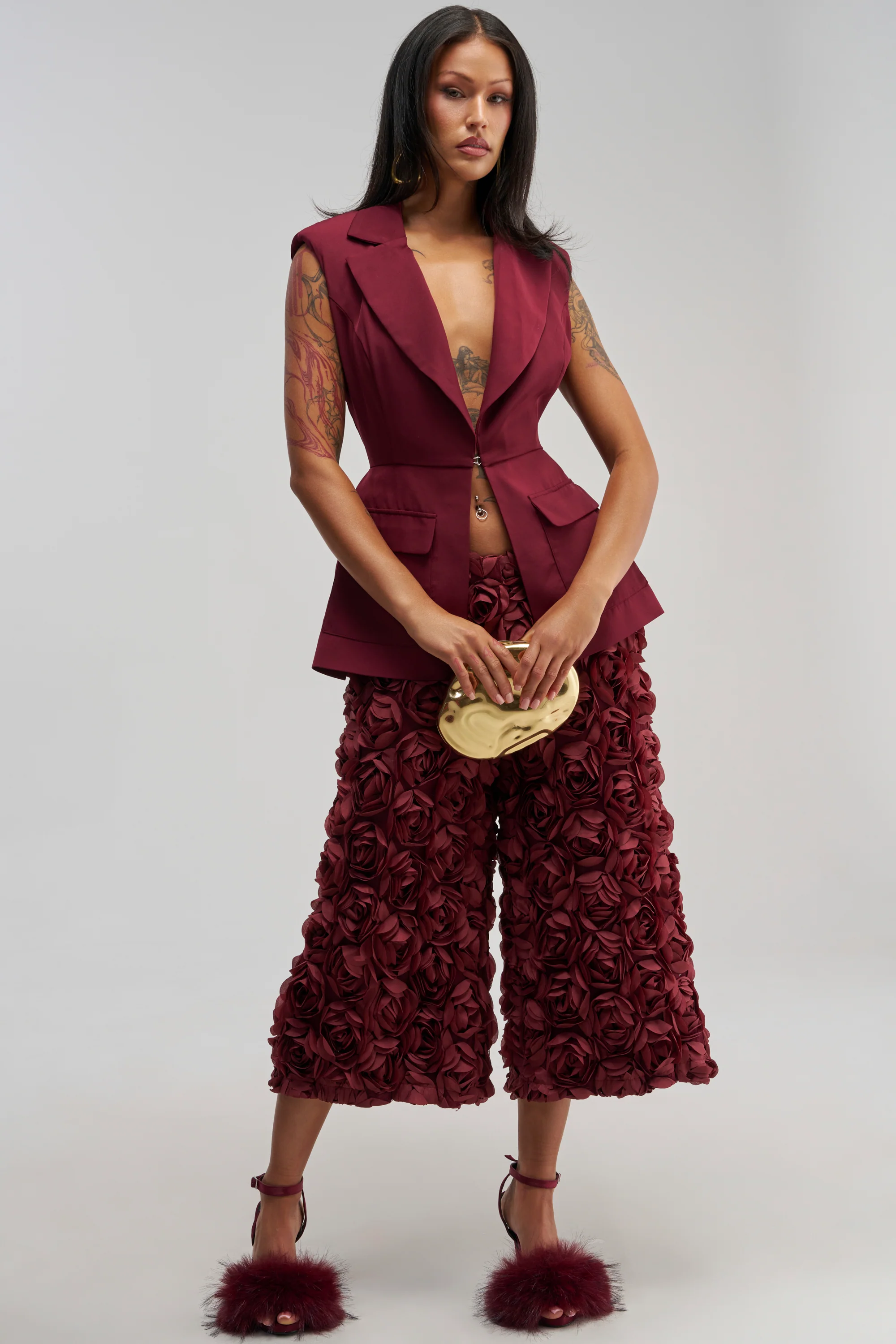 ROSE PETAL GAUCHO - Akira Store