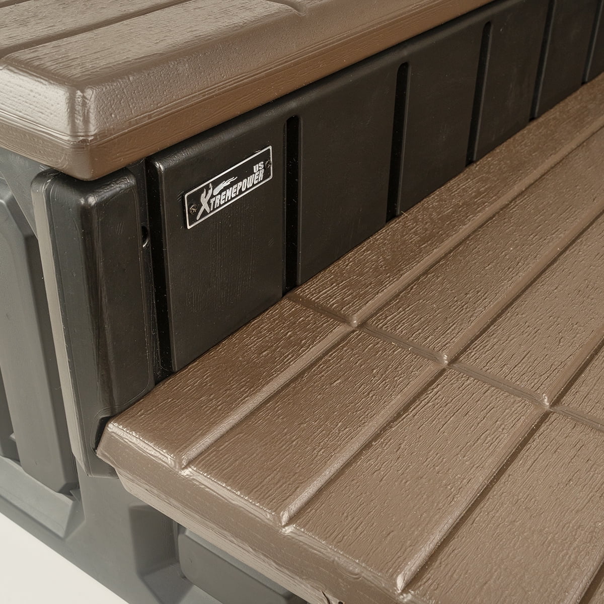 Hot Tub Steps With Storage, Spa Step, 36" Length, Camper/Deck Steps, Anti-Slip Brown(Brown) - Image 9