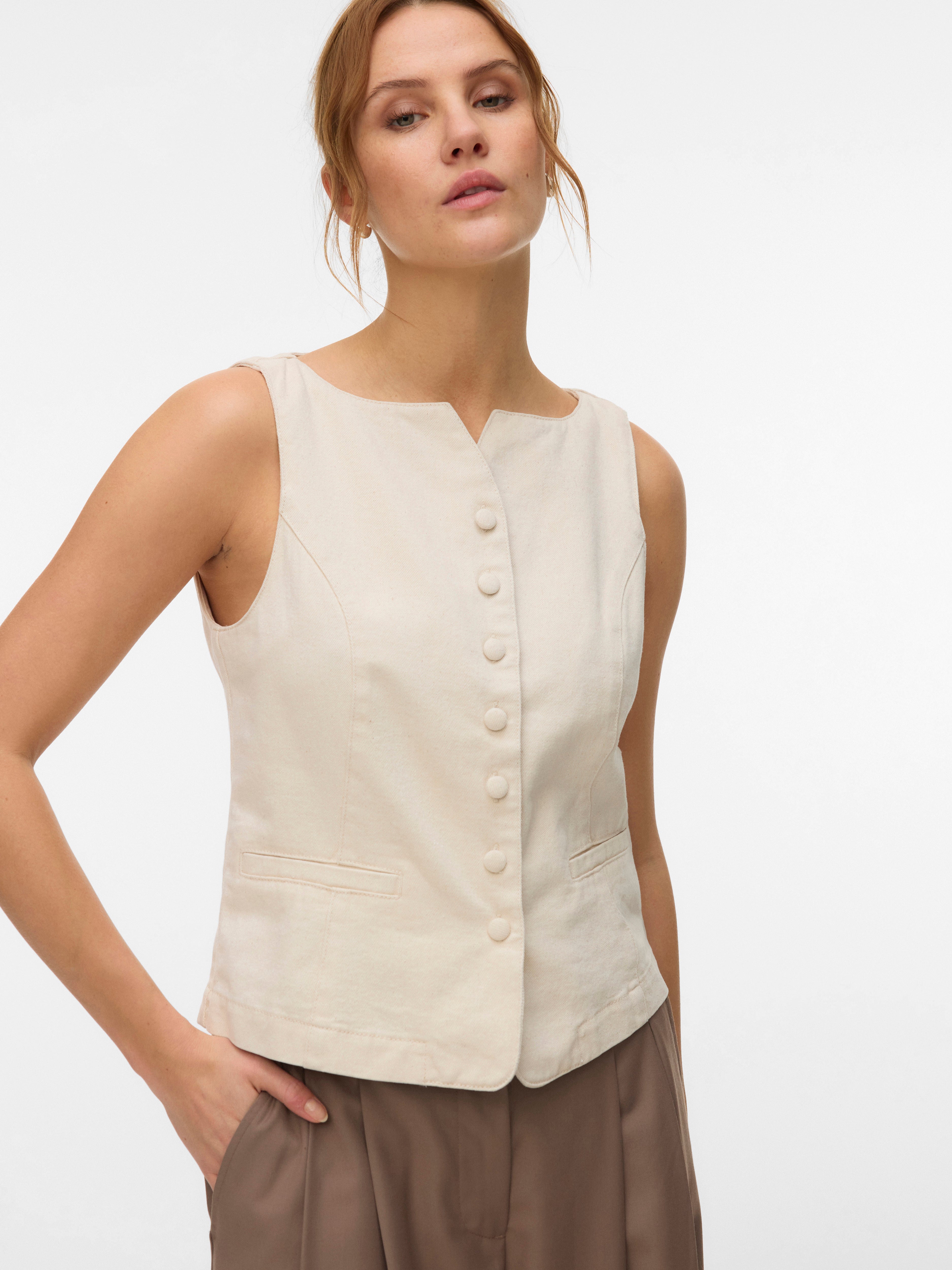 VERO MODA® AWSAGA Denim Waistcoat