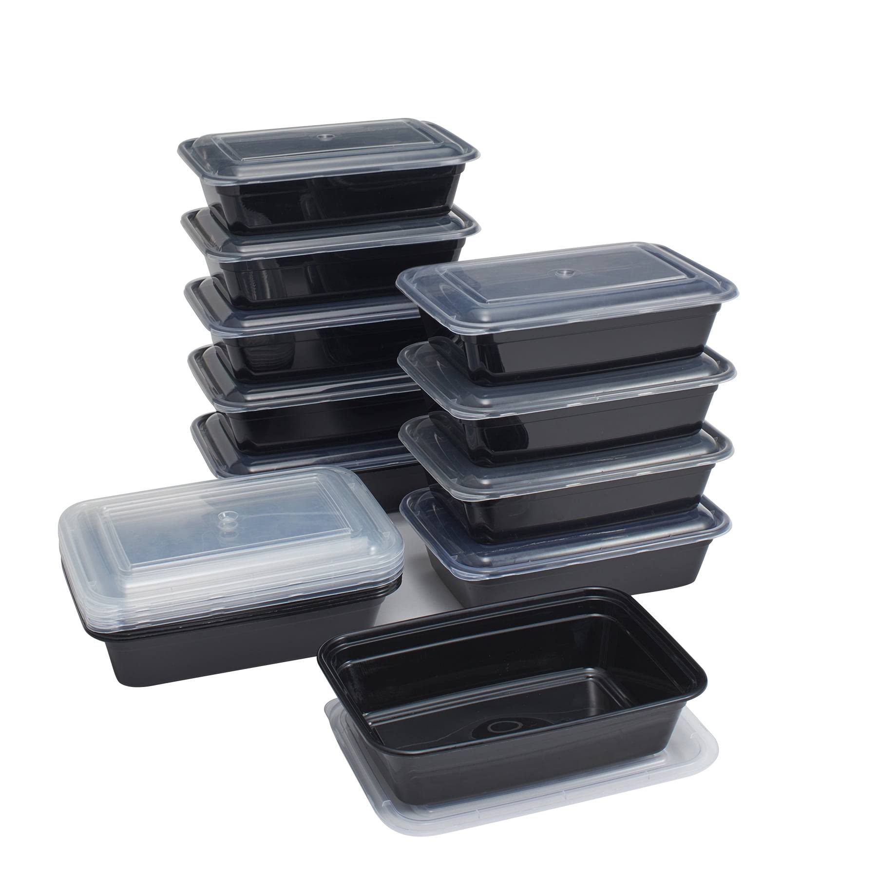 Mainstays Meal Prep Storage Containers, 15 Pack