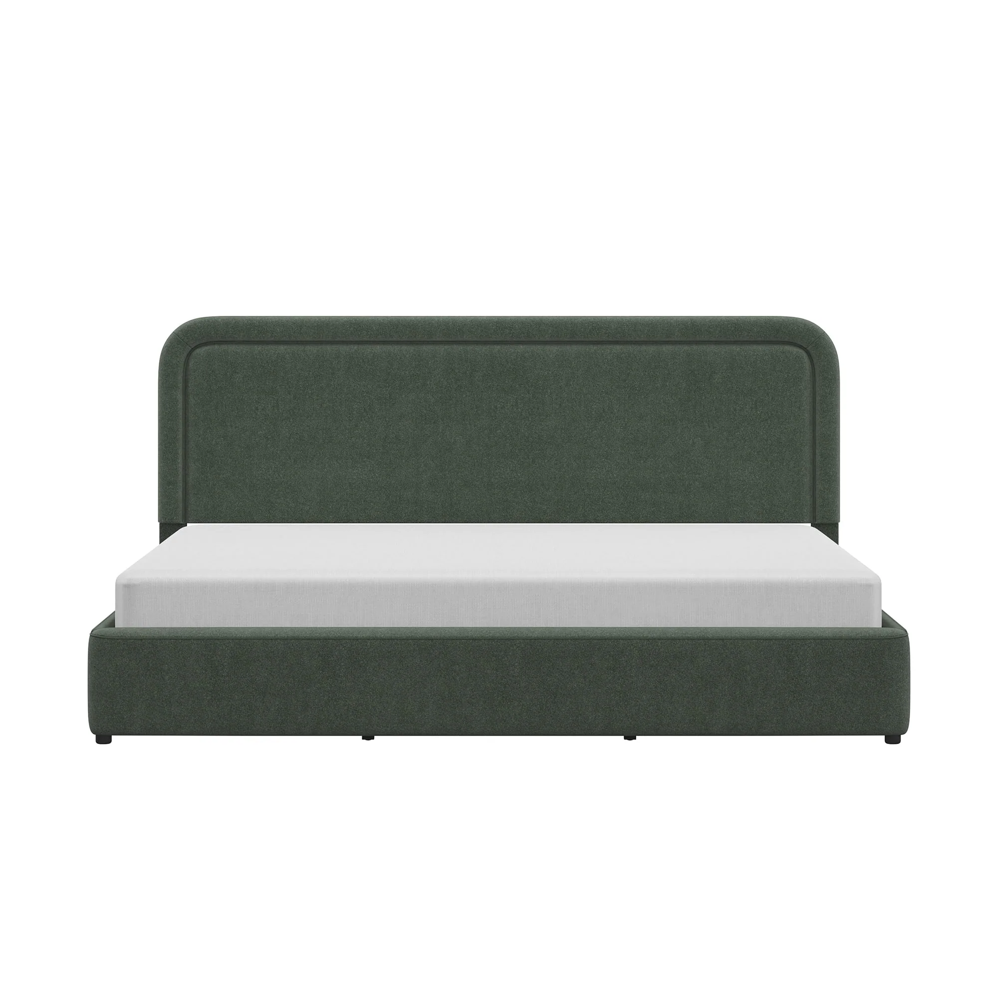 Better Homes & Gardens Juliet King Boucle Platform Bed, Ivory