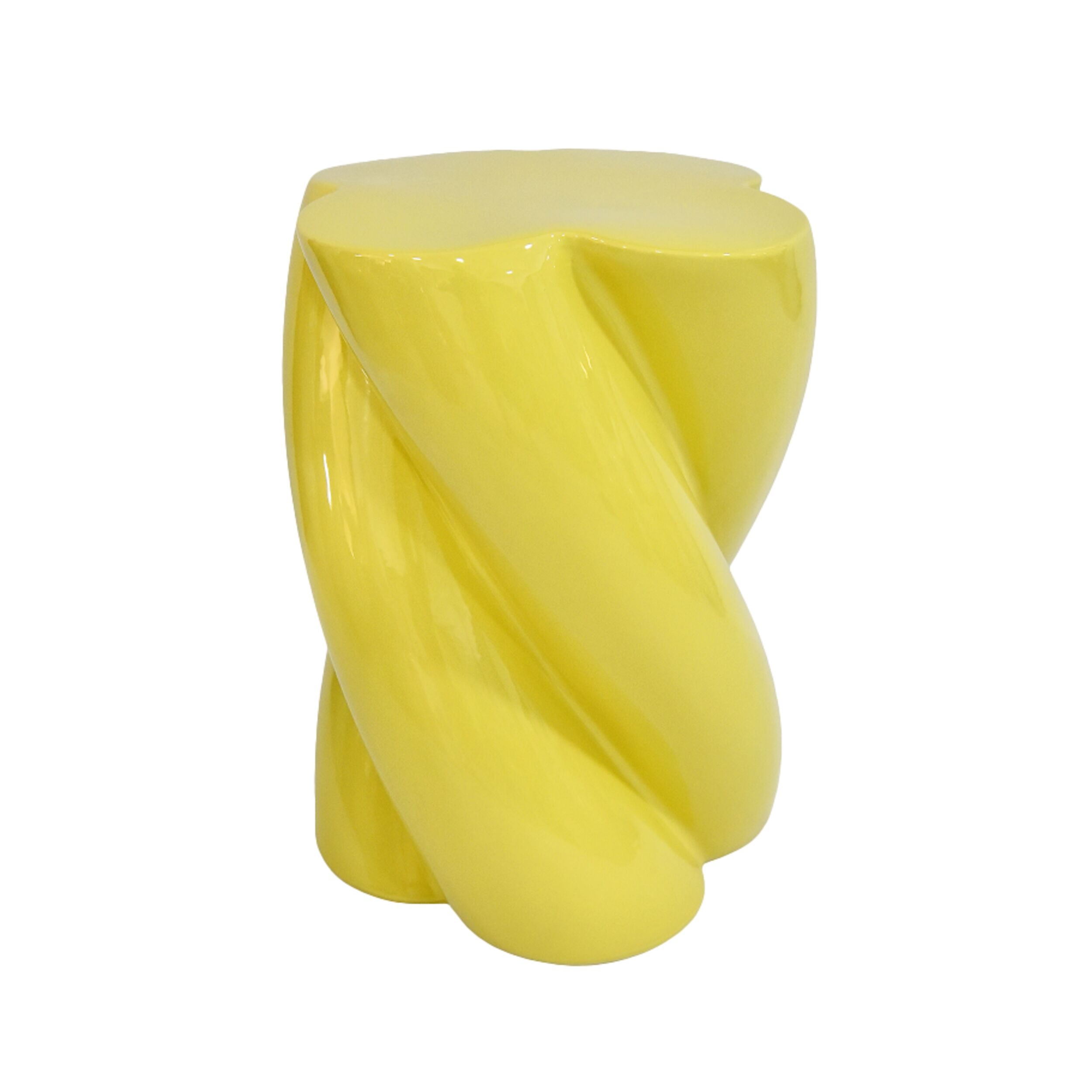 Swirl Stool Butter Yellow