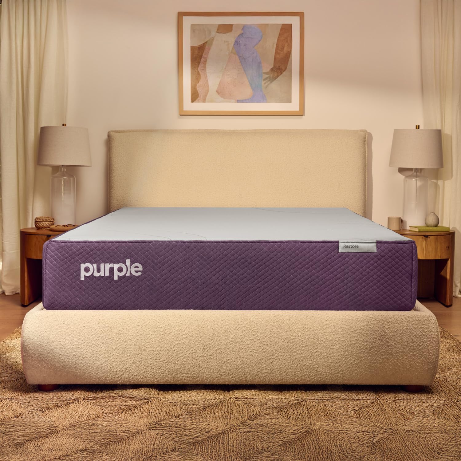 Purple Restore Mattress (Soft) – Queen, GelFlex Grid, Better Than Memory Foam, Temperature Neutral, Responsiveness, Breathability, Made in USA