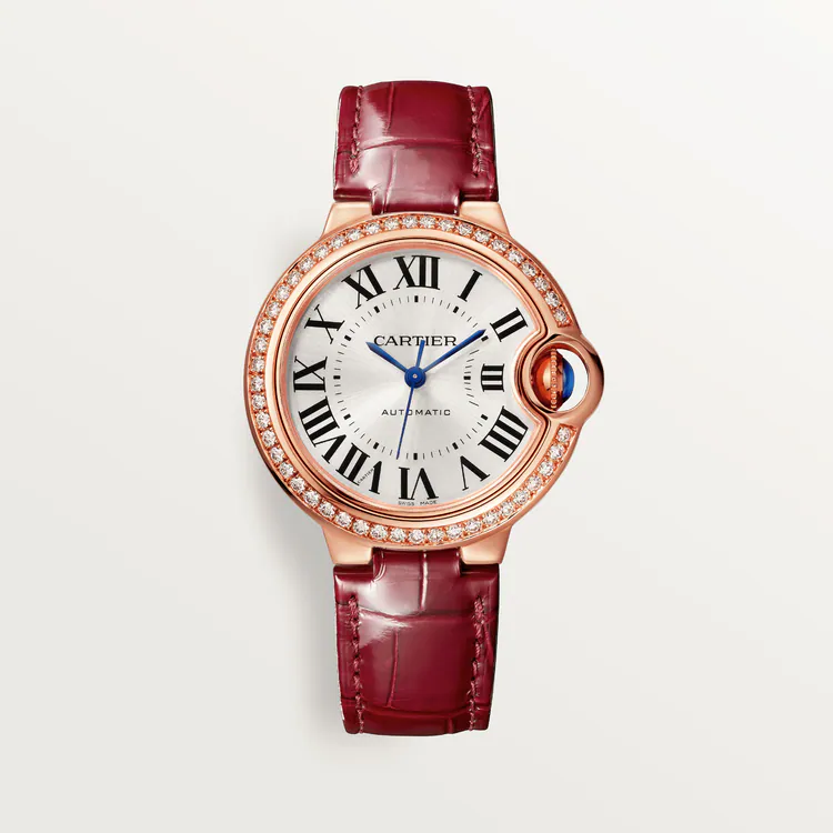 [Super Clone]BALLON BLEU Diamond Rose Gold 33mm
