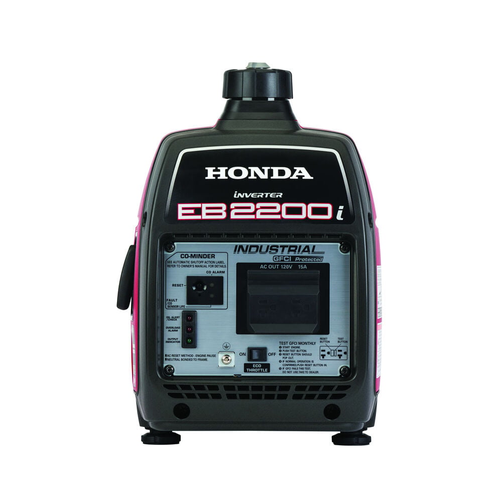 Générateur industriel Honda EB2200ITAN (2025) à essence, 121 cm³, 2200 W, avec détecteur de CO₂.