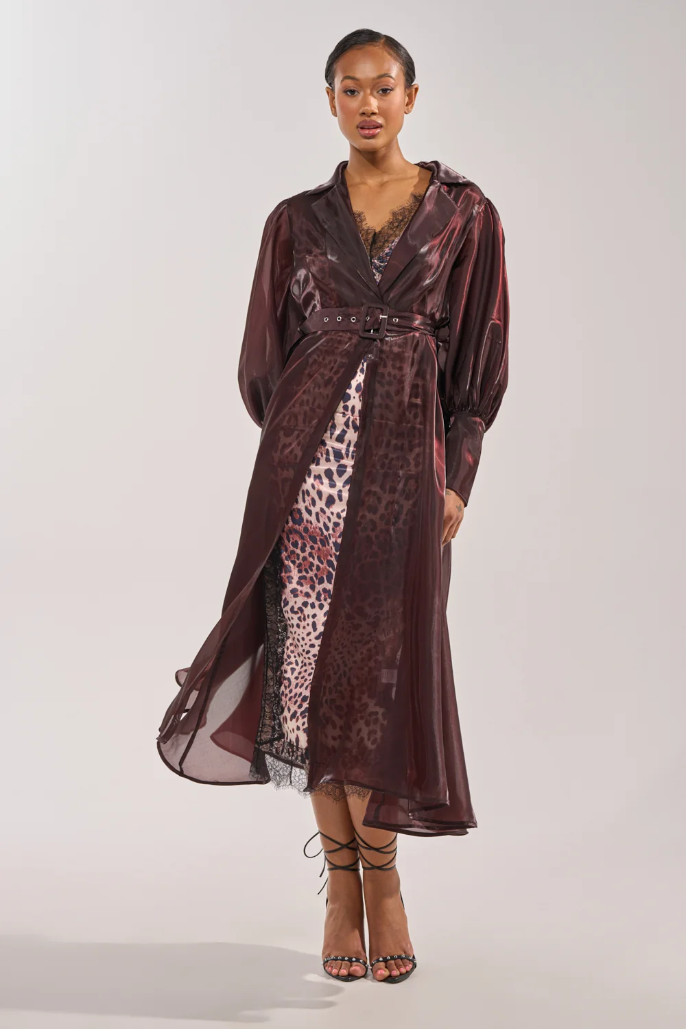 PRETTY LIL THING ORGANZA TRENCH - Akira Store