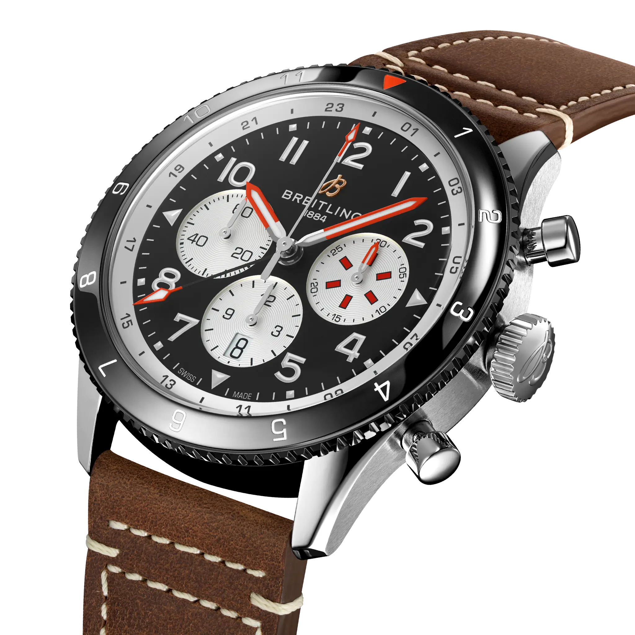 【Super Clone】Breitling Classic AVI Super AVI B04 Chronograph GMT 46 Mosquito  YB04451A1B1X1