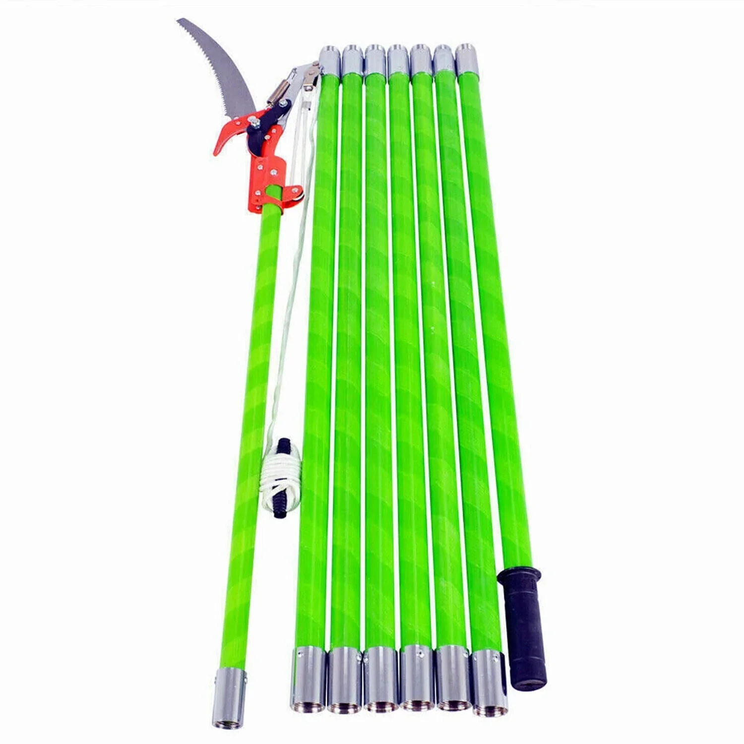 Tree Pole Pruner Garden Tools Manual Tree Saw Scissor 26 feet Tree Pole Pruners for Tree Trimming Sawing and Shearing