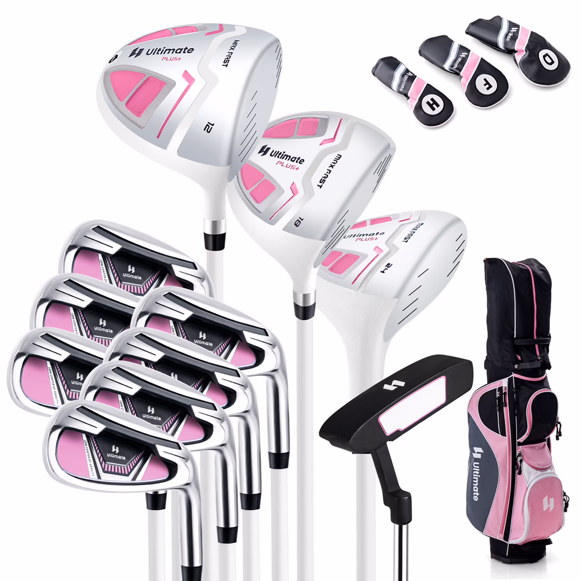 Ultimate Women��s Complete Golf Club Set Golf Club Package Set w/ Rain Hood, Right Hand Purple(Purple) - Image 3