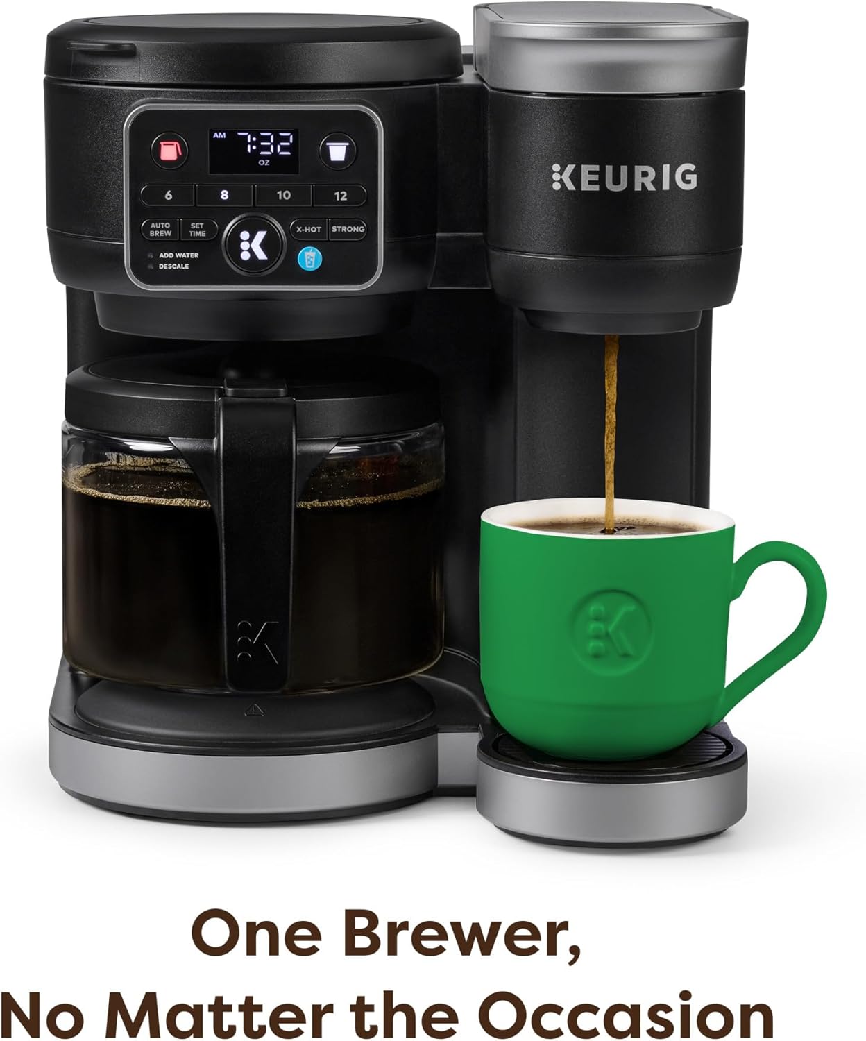 Keurig K-Duo Hot & Iced Single Serve & Carafe Coffee Maker, MultiStream Technology, 72oz Reservoir (Gen 2) |   MultiStream Technology, Reservoir (Gen 2)