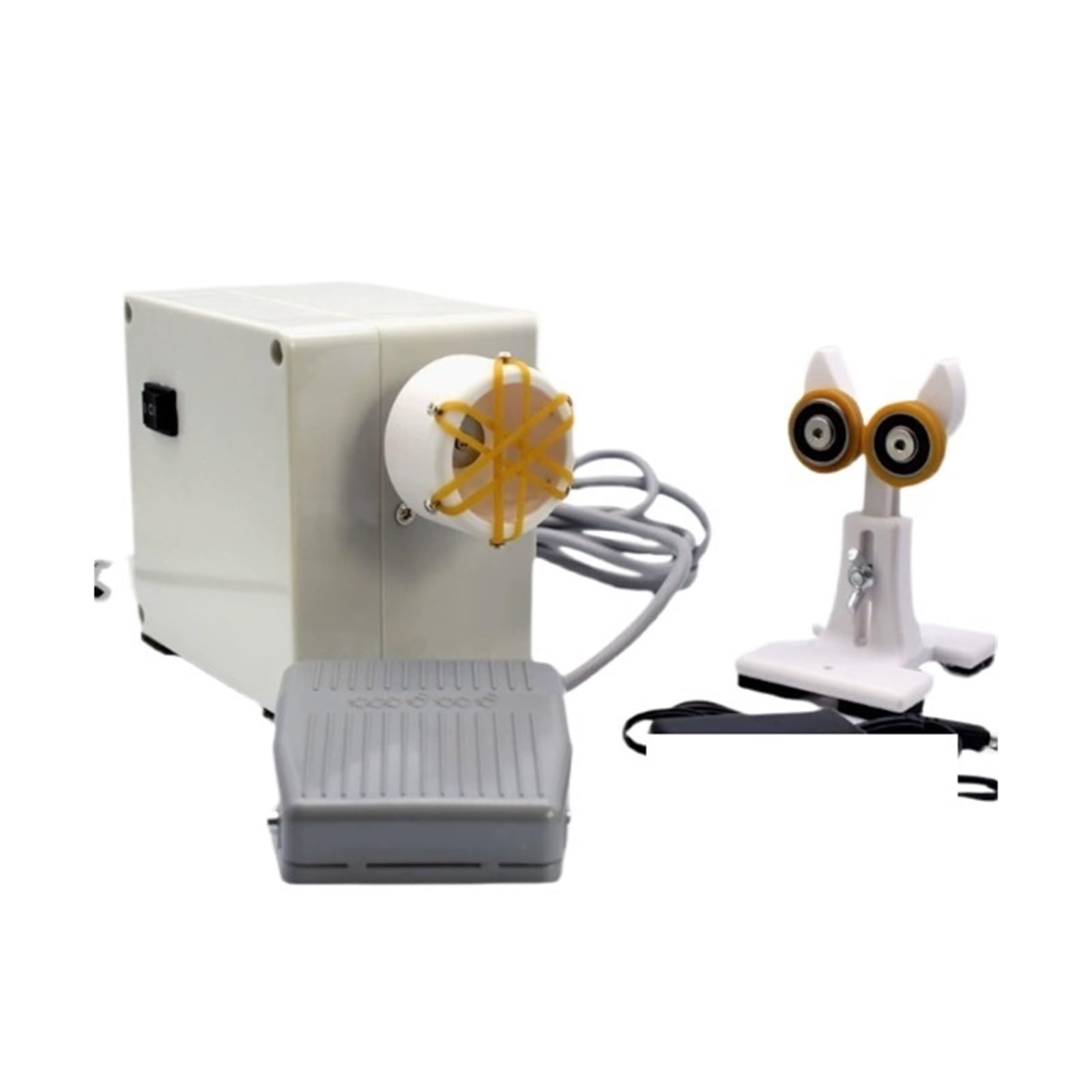 Cable Winding Reel, Professional Portable Fishing Rod Winding Machine, 0–66 RPM Adjustable(Height-adjustable stand)