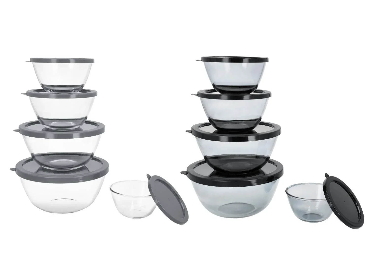 SILVERCREST Set de 5 botes de conservation en verre