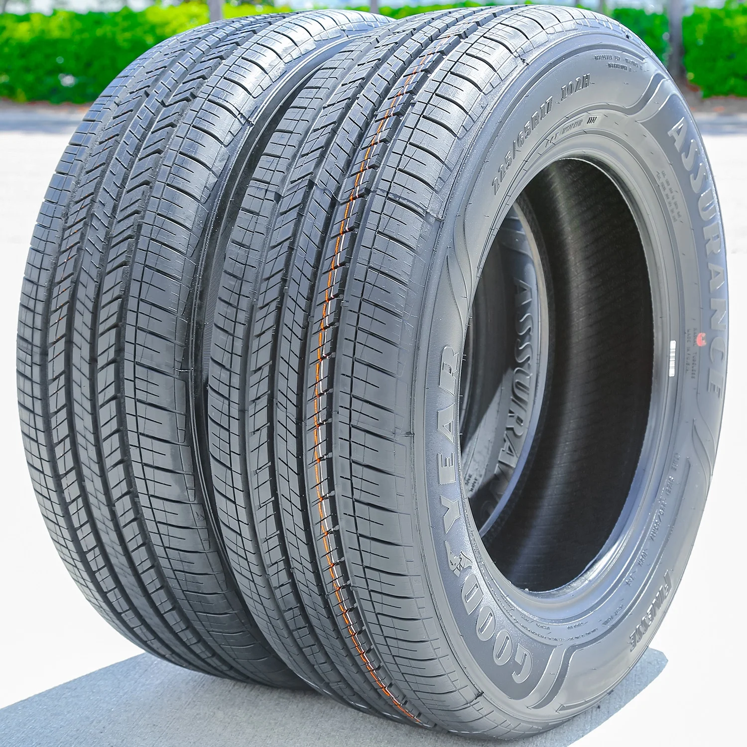 Set of 4 (FOUR) Tires Goodyear Assurance Finesse 225/65R17 102H AS A/S All-Season