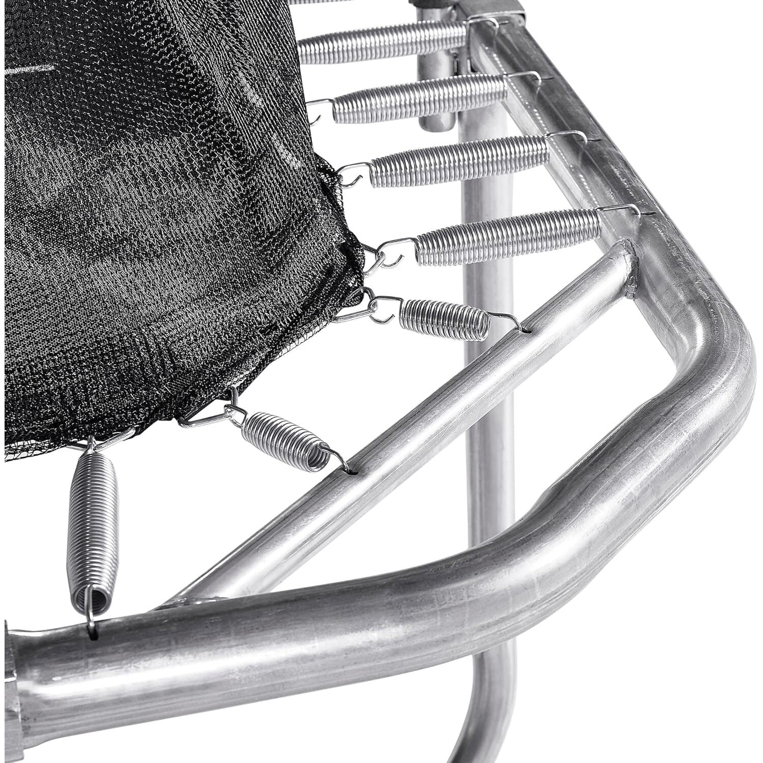 10'x15' Rectangle Trampoline with 2 Powder Coated Basketball Hoops Breakaway Rim and Ladder- Large Recreational Trampoline for Kids and Adults with Enclosure Net - Image 4