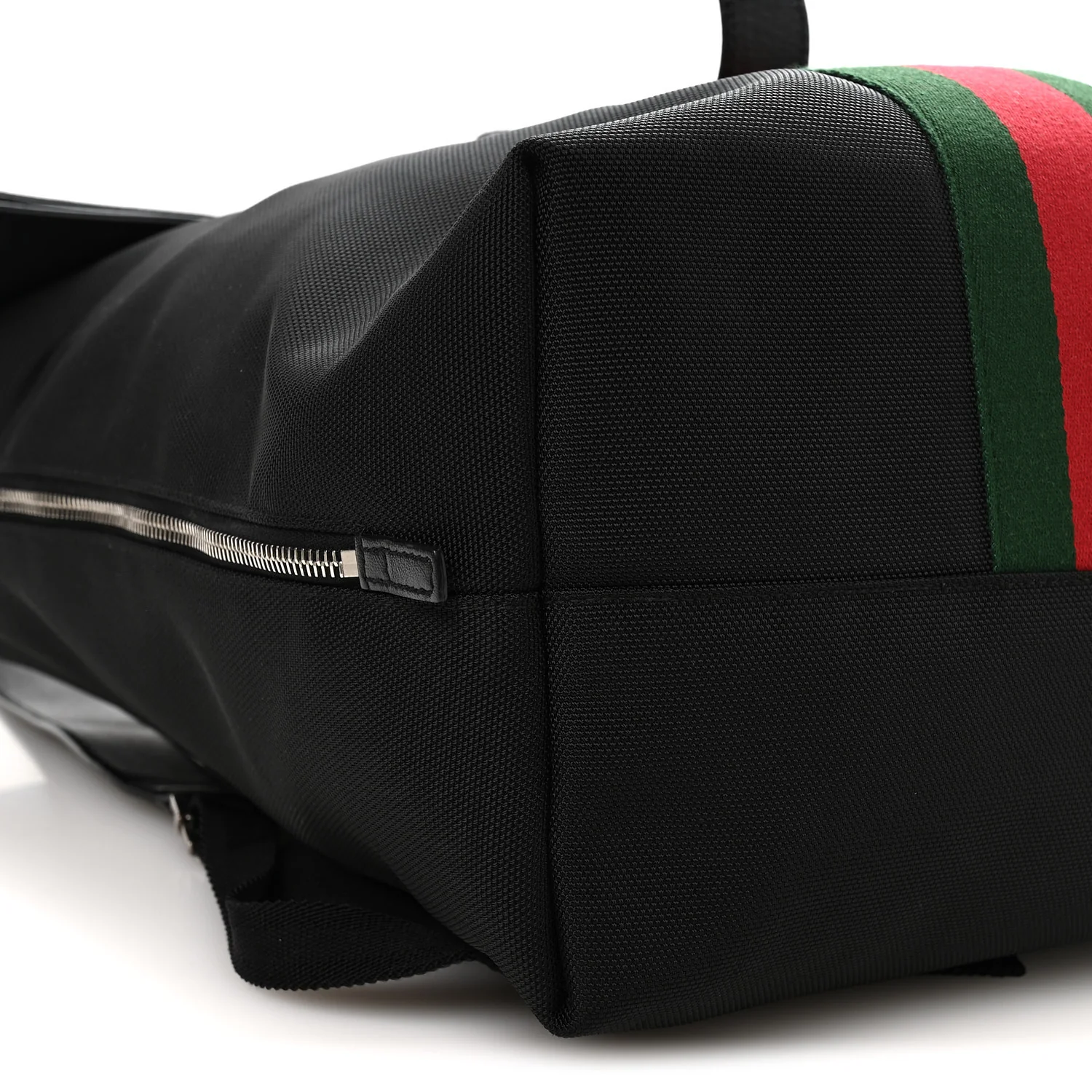Techno Canvas Web Single Buckle Backpack Black