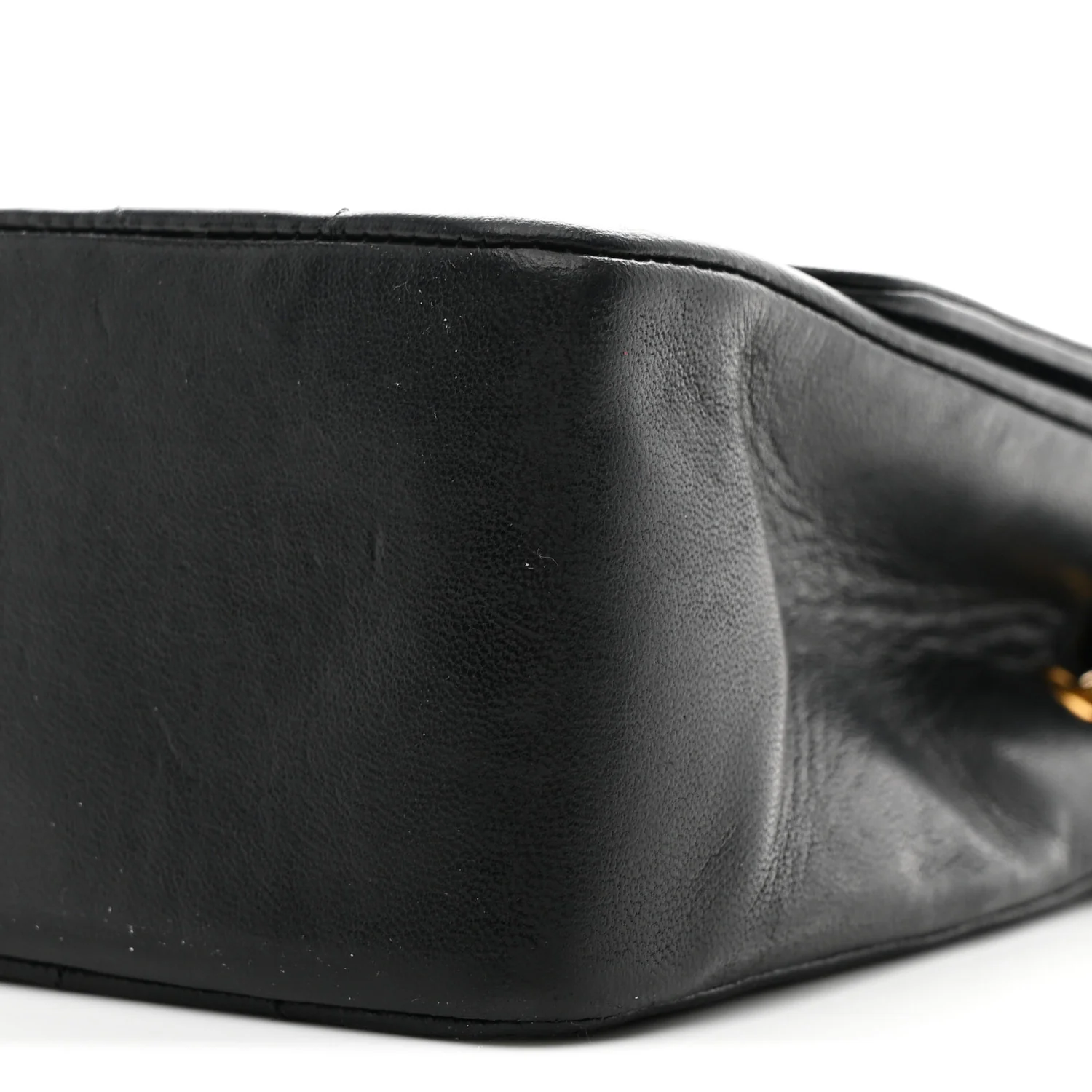 Lambskin Quilted Medium Single Flap Black