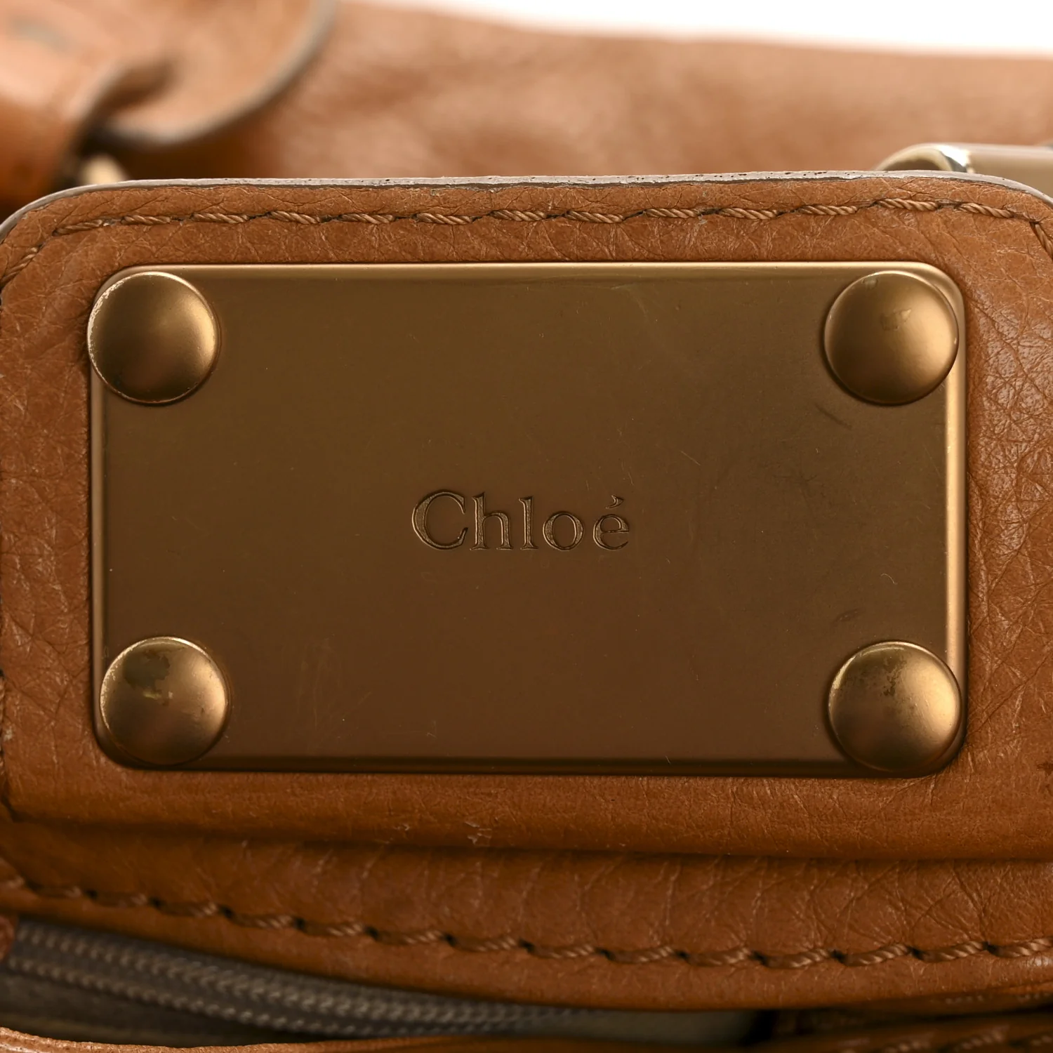 Calfskin Medium Paddington Satchel Tan
