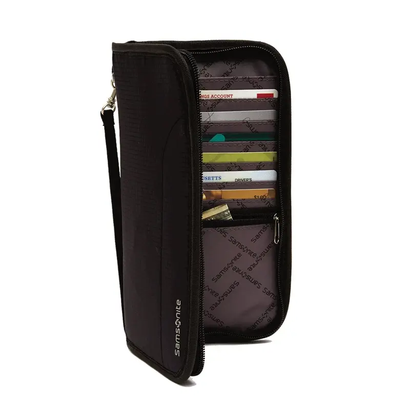 Black RFID Zip Close Travel Wallet RFID Accessories | 5028-GMNJX - SAMSONITE OUTLET