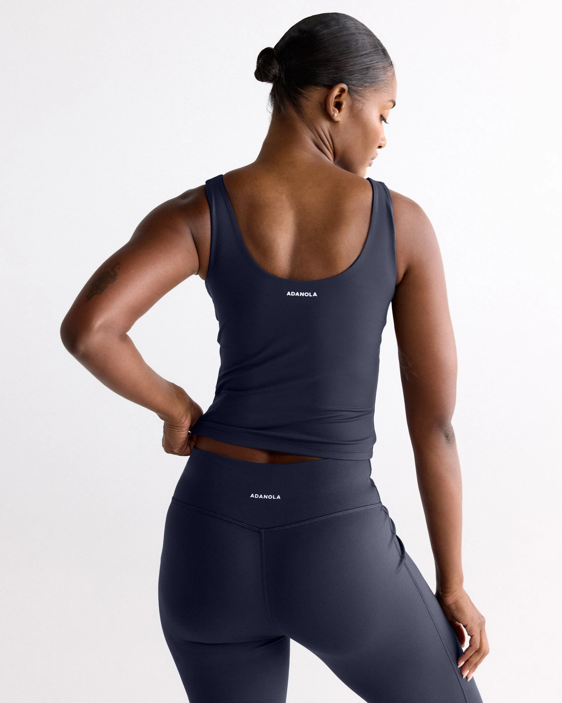 Ultimate Scoop Back Tank - Midnight Blue