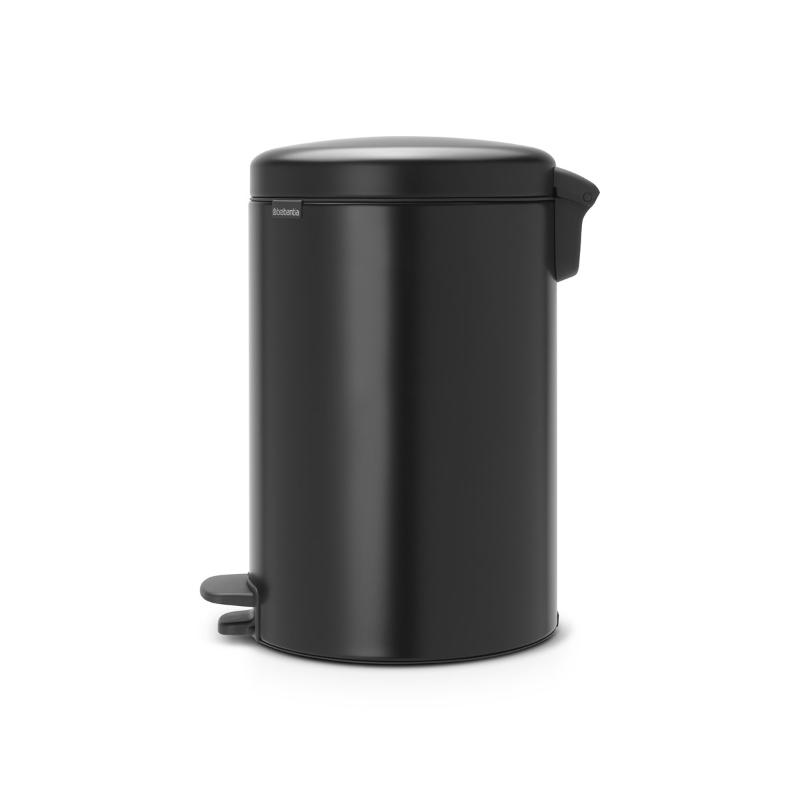 NewIcon pedalbøtte 20L matt svart