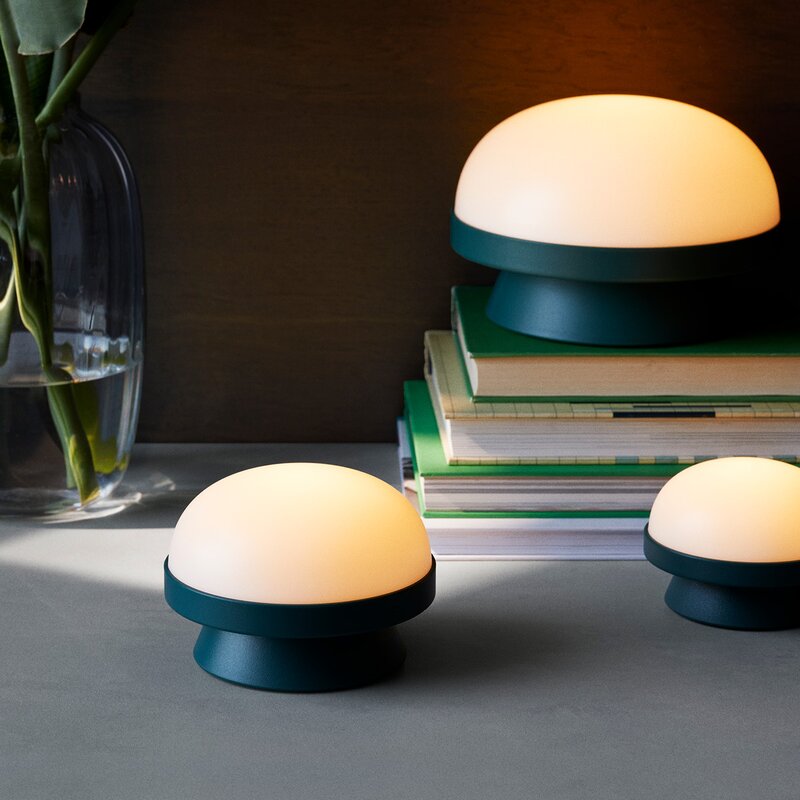 Soft Spot Solar solcellelampe dots 10,5 cm forest green