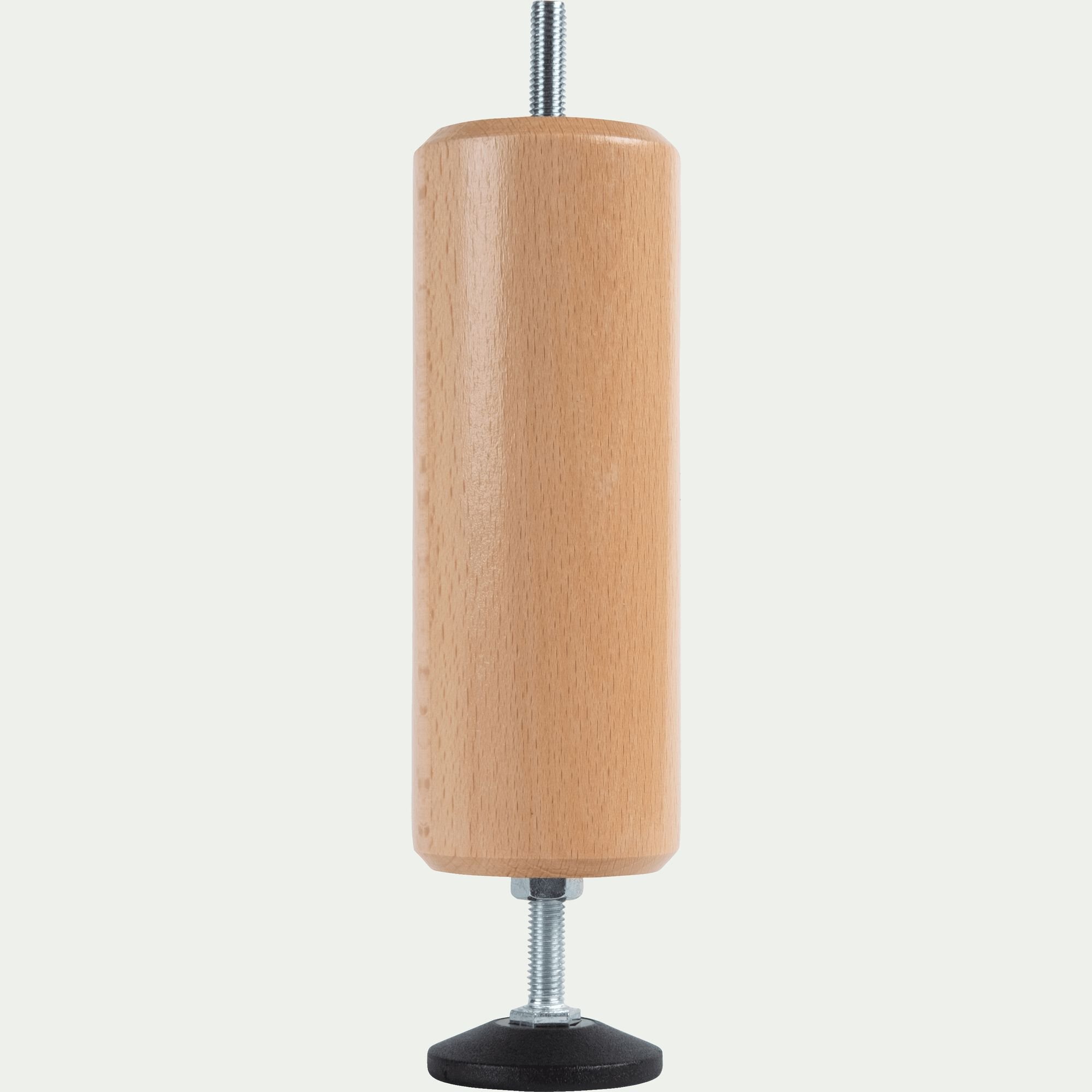PIED - Pied de sommier cylindrique en hêtre - 15 à 20 cm