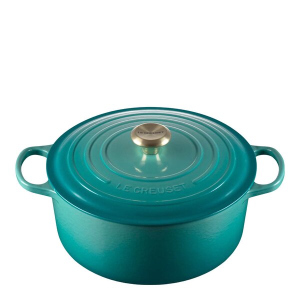 Signature støpejernsgryte rund 28 cm 6,2L Bleu Riviera