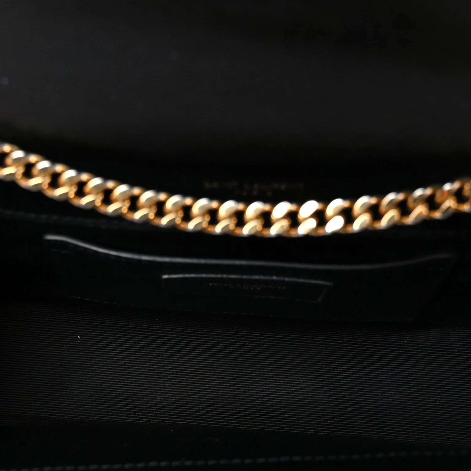 Grain De Poudre Textured Mixed Matelasse Triquilt Small Monogram Satchel Black