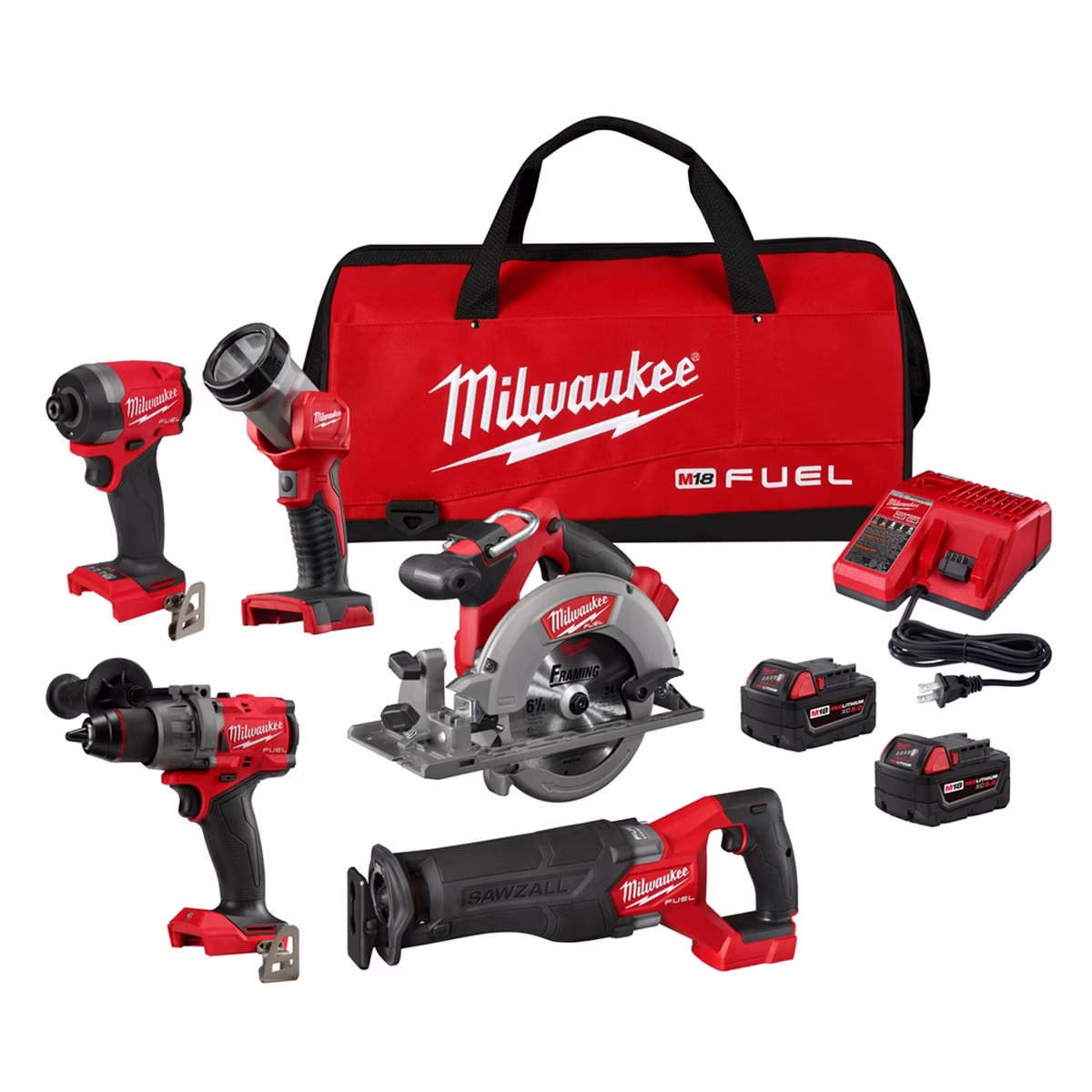 Milwaukee Tool M18 FUEL 5 - Tool Combo Kit