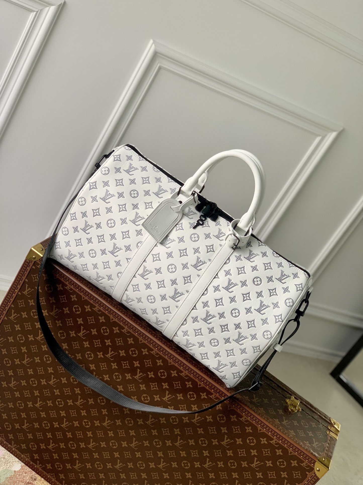 Louis M24954 KEEPALL BANDOULI��RE 50 bag size: 50*29*23 cm