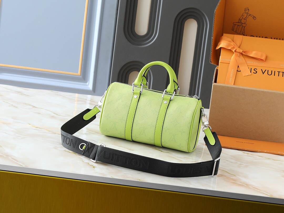 LV 2026ルイ・ヴィトン キーポル 25 ハンドバッグ（Sサイズ）M14078 レモングリーン