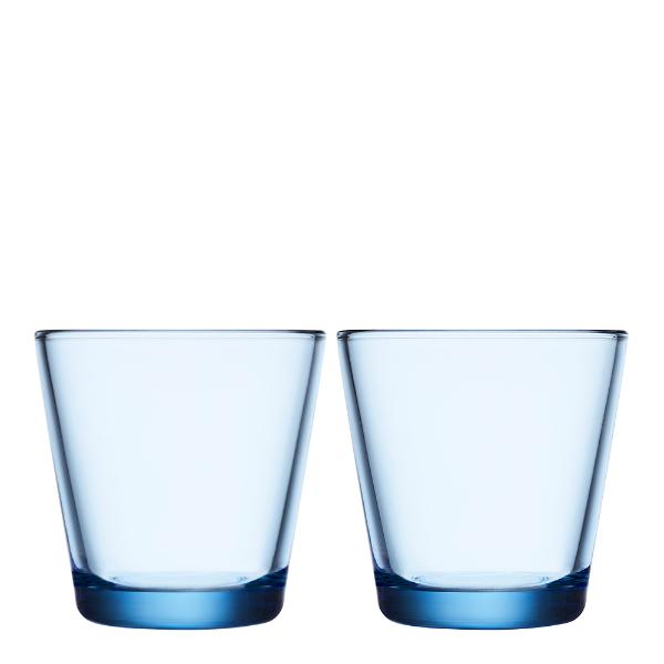 Kartio glass 21 cl 2 stk aqua