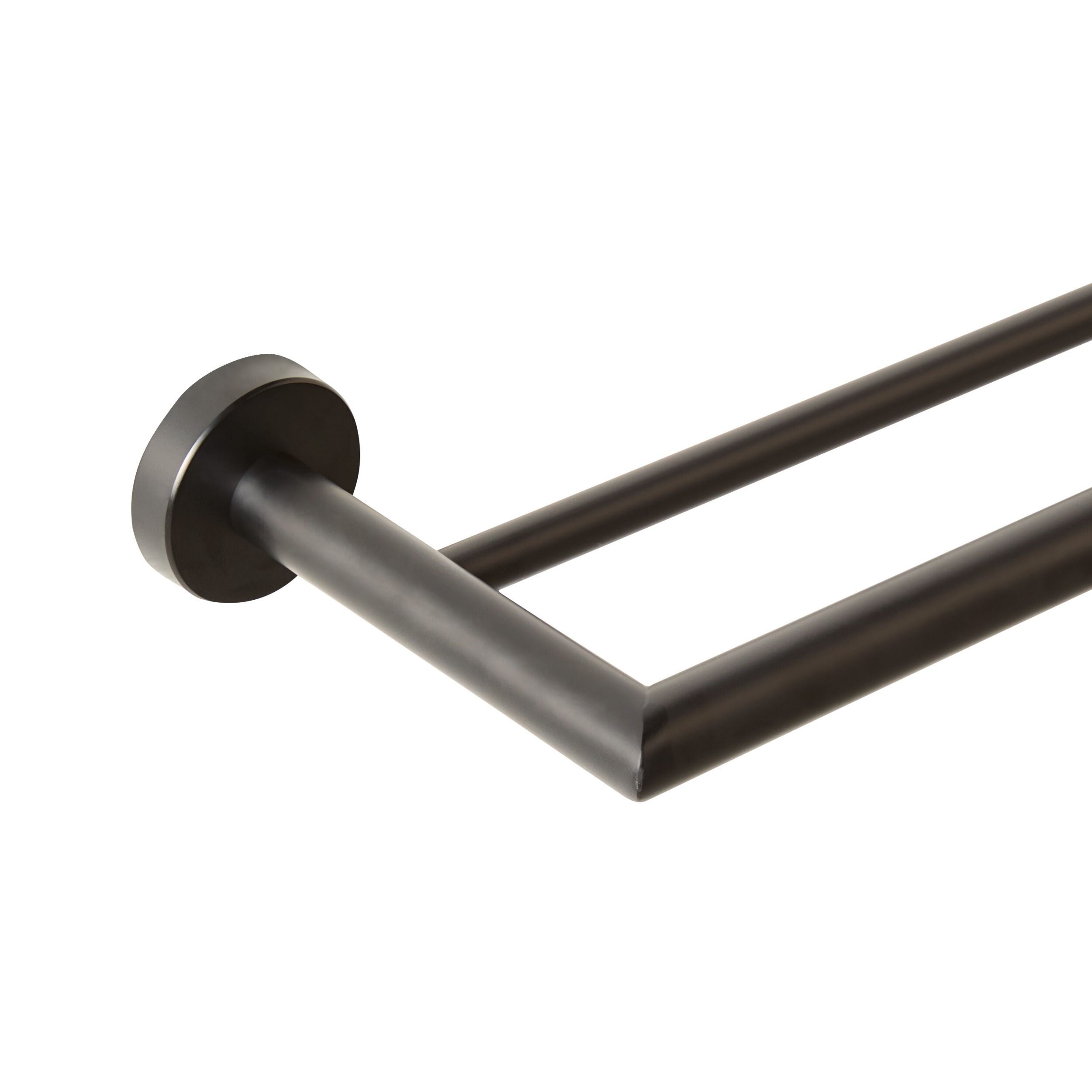 Harper Double Towel Rail 75cm Matt Black