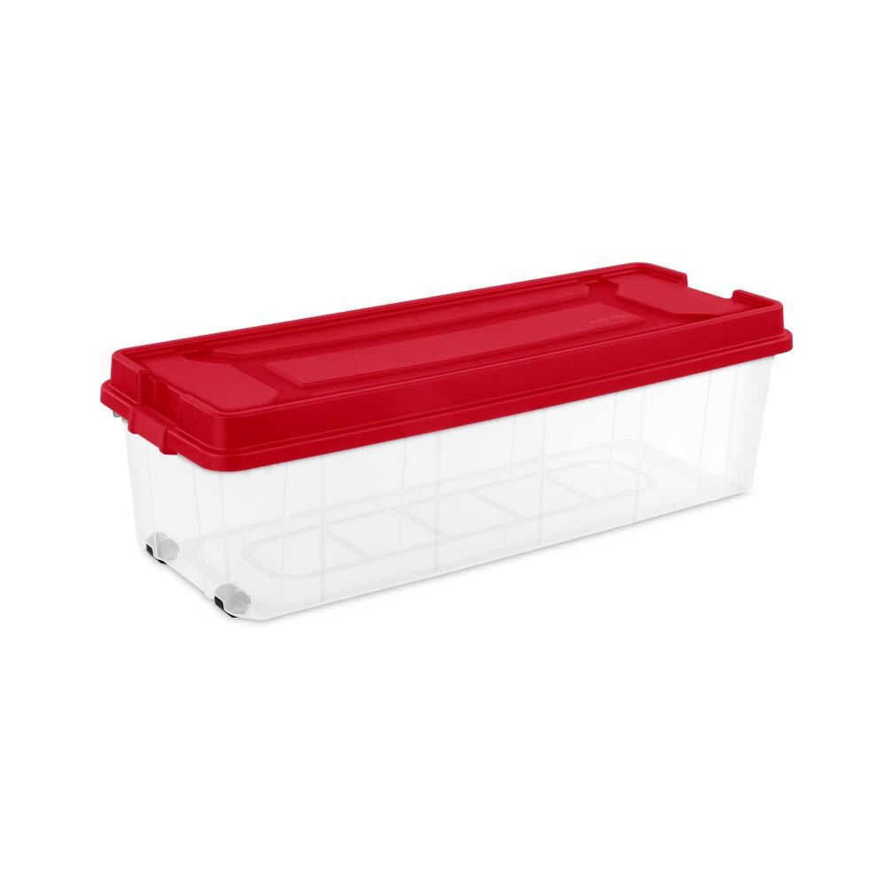 Sterilite 19876602 Tree Storage Box Rocket Red