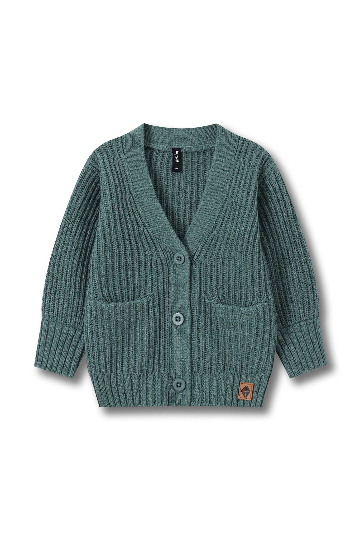 Chunky Knit Oversized Cardigan in Pine